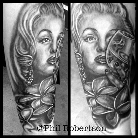 Phil Robertson - Marilyn Monroe skull portrait