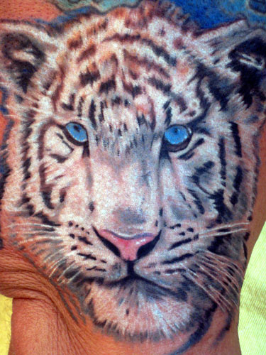 Tattoos - siberian white tiger - 29112