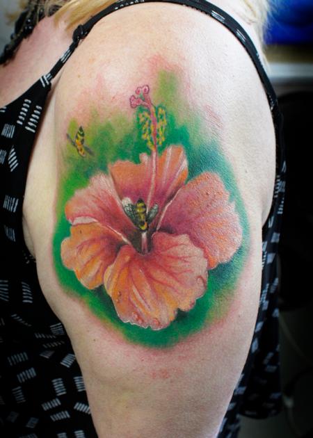 Tattoos - Hibiscus - 133193