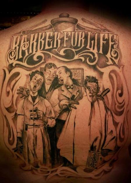 Tattoos - Barber For Life - 76921