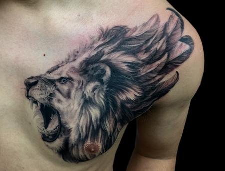 Tattoos - Feathery-Lion - 101413