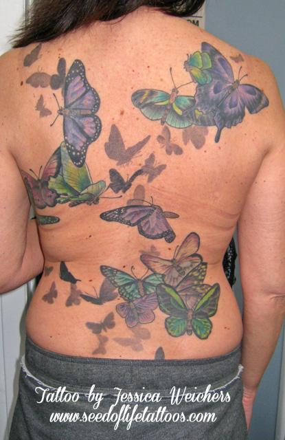 Tattoos - Butterfly Backpiece - 89998