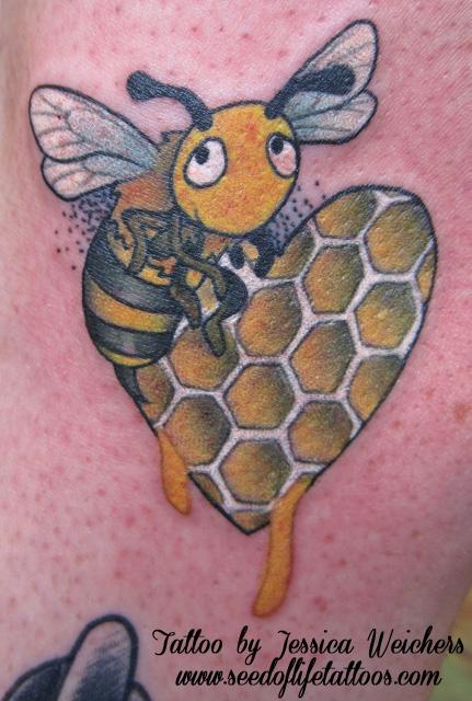Tattoos - The bees Knees for the husband - 90007