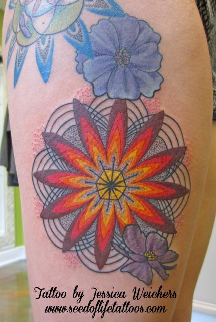 Tattoos - Sacred Geometry Mandala - 90068