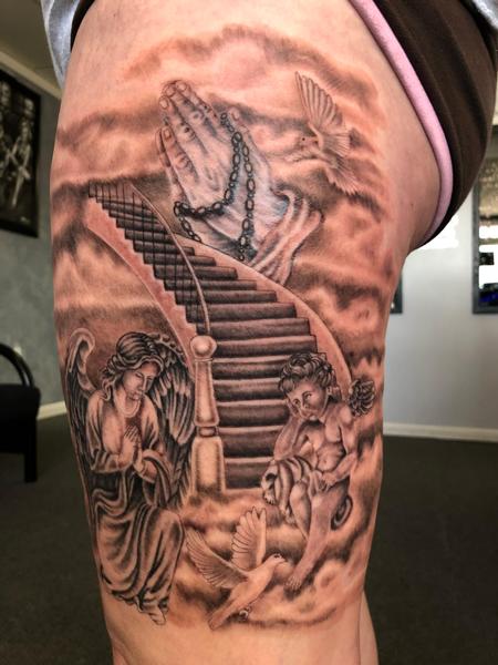 Tattoos - Angels at the stairway to heaven  - 142815