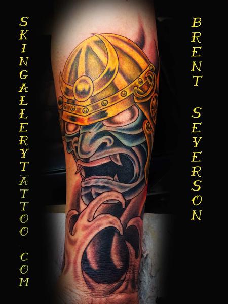 Tattoos - Masked Japanese Warrior - 104856