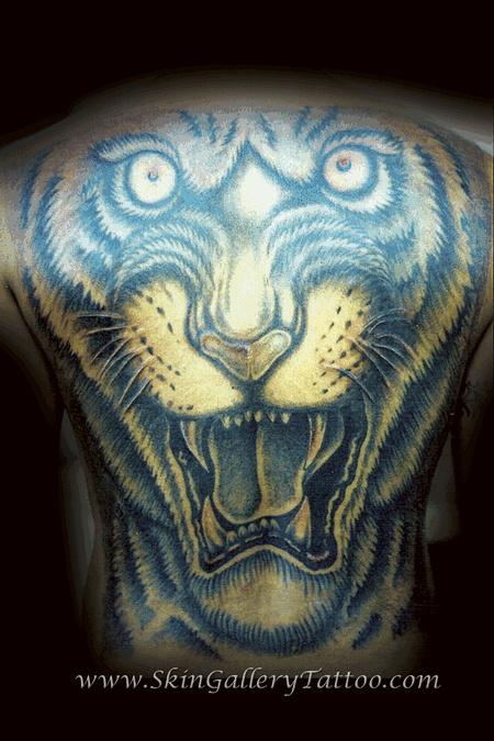 Brent Severson - Black and Gray Tiger Backpiece