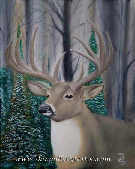 Brent Severson - Whitetail Buck Oil on Canvas