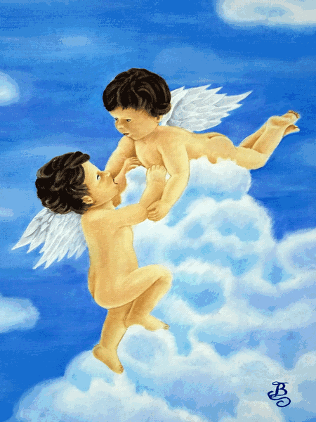 Tattoos - Angels Oil Painting - 77064