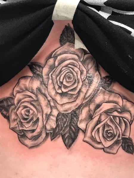 Tattoos - Black and grey roses - 133281