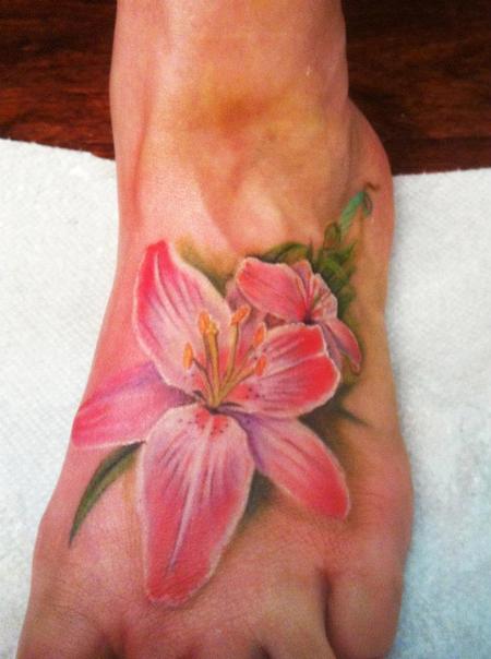 Tattoos - Realistic flower - 84316