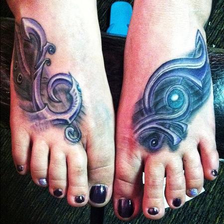 Tattoos - Bio Feet music abstract - 84317