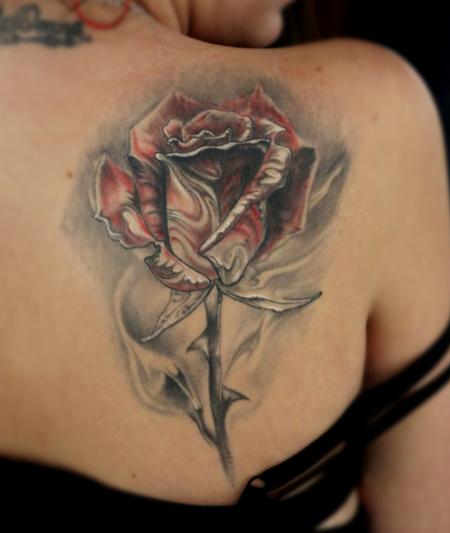 Tattoos - Healed Rose - 72682