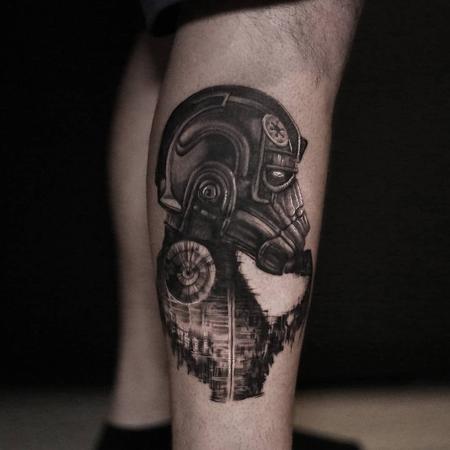 Imperial Tie Fighter Pilot Tattoo Design