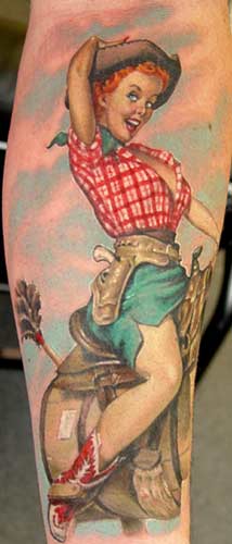 Tattoos - Cowgirl - 18885