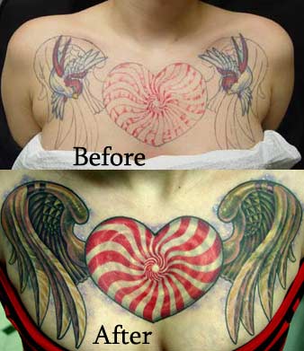 Tattoos - Candy Swirl Heart - 14937