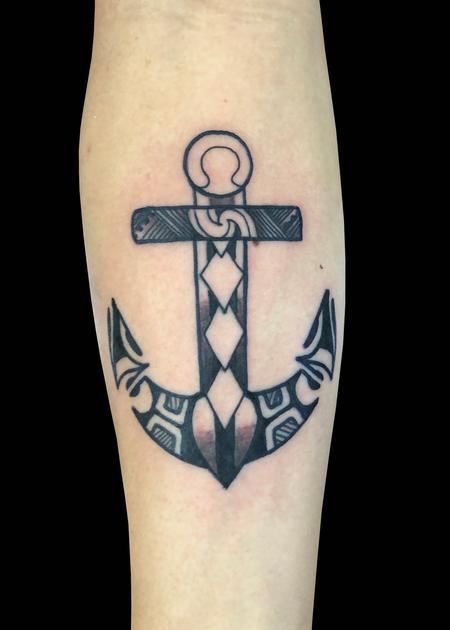 Tattoos - Polynesian Anchor - 139790