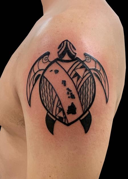 Tattoos - Polynesian Turtle - 139795