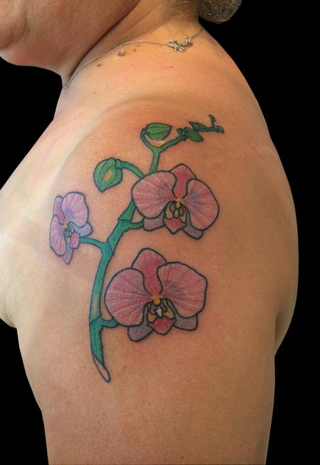 Tattoos - Purple Orchids - 99191