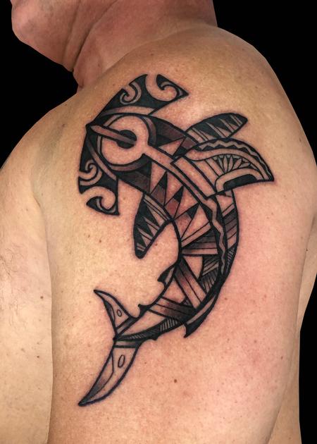 Tattoos - Polynesian Shark - 139782