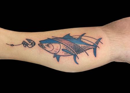 Tattoos - Fish & Polynesian Lure - 139789