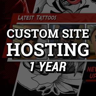 TattooNOW Custom website hosting year deal