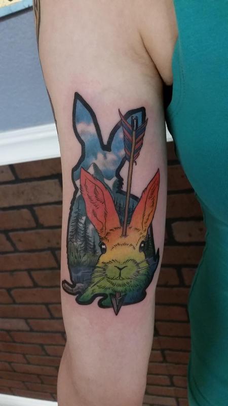 Tattoos - trippy bunny - 111843
