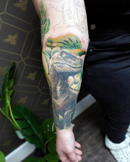 Alan Aldred - Veloceraptor Tattoo