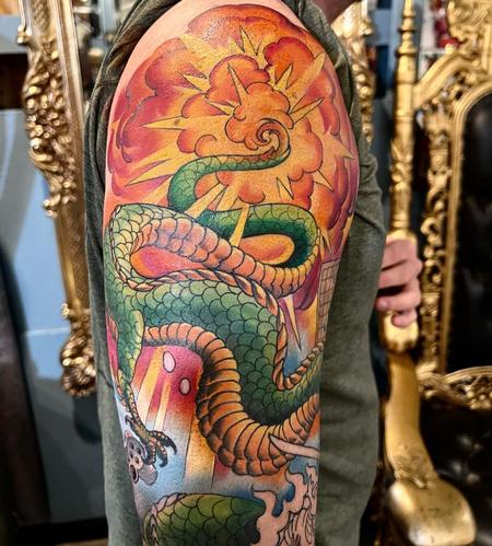 Tattoos - Dragon Explosion - 144244