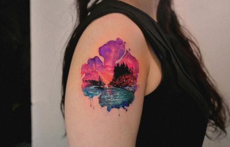 Tattoos - Sunset at Sea - 144038