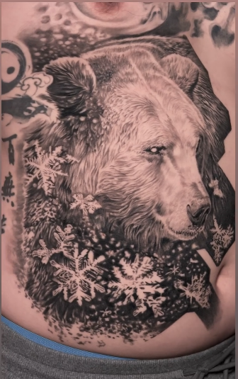 Grizzly Bear Rib Tattoo Tattoo Design