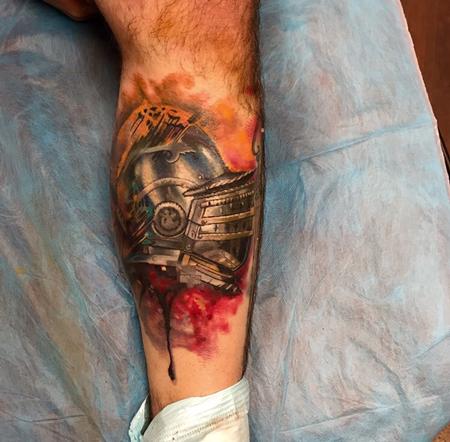 Tattoos - Watercolor knight - 100788