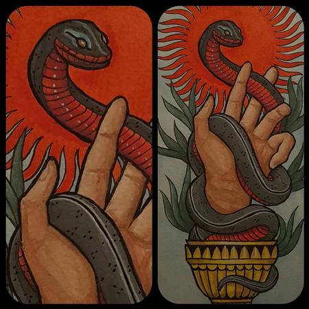 The snake and chalice Art Thumbnail