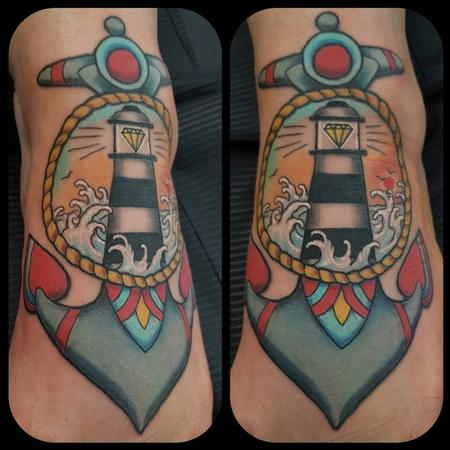 Tattoos - Anchor and lighthouse - 133709