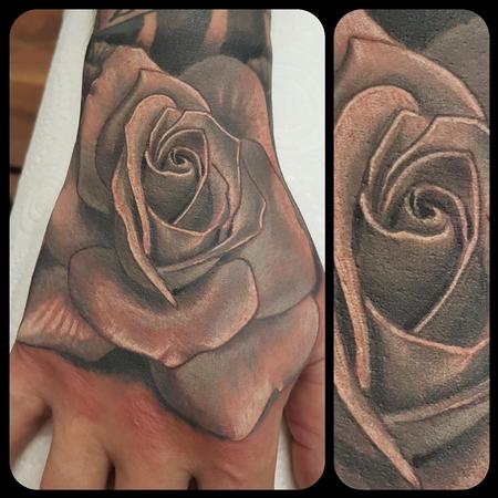 Tattoos - Rose on a hand - 134675