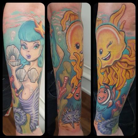 George Scharfenberg  - New School Sealife Tattoo