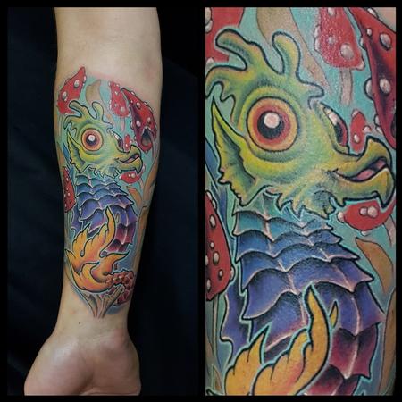 Tattoos - Psychedelic Seahorse - 139058