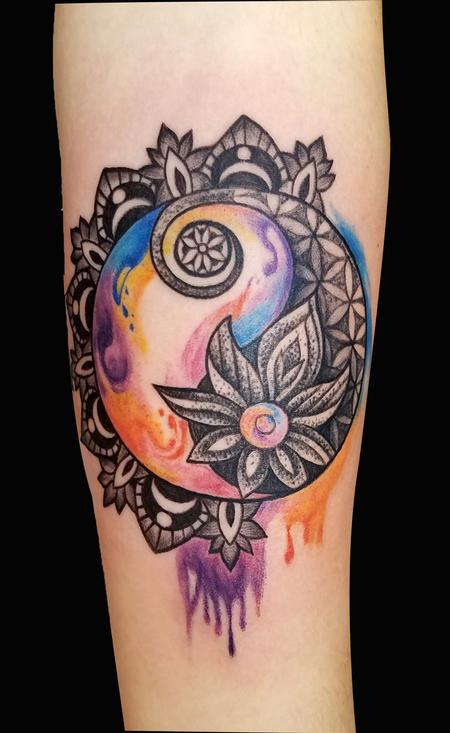 Tattoos - Dotwork Mandala - 130788