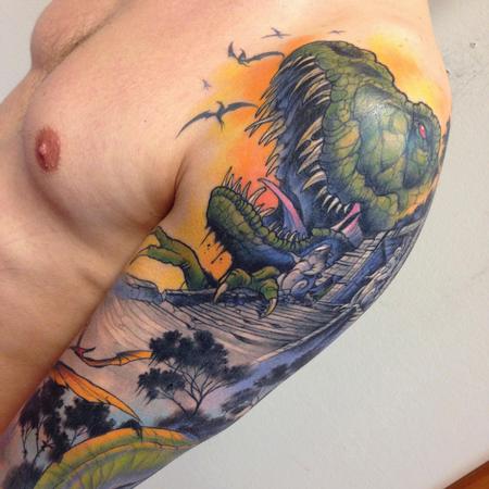 Tattoos - dinosaurs detail - 99314