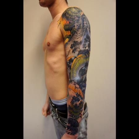 Tattoos - dinosaurs sleeve - 99323