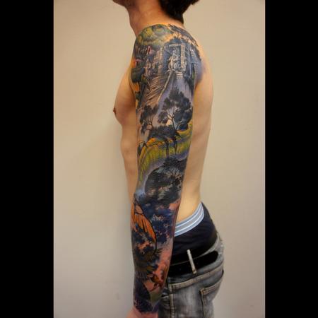 Tattoos - dinosaurs sleeve - 99322