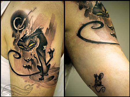 Tattoos - Cat and mouse - 60809