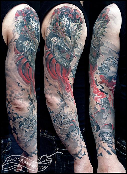 Tattoos - Joker and Chess King sleeve full - 54620