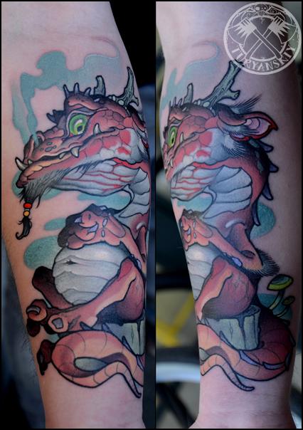 Tattoos - Custom Dragon Tattoo - 92119