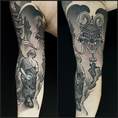 Tattoos - Buddhist monk - 112080