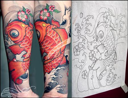  Tattoos - Koi Fish - 74239