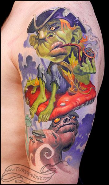 Tattoos - Smoking Leprecon  - 61836
