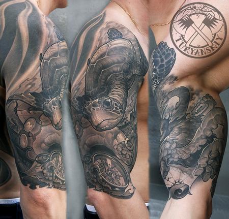 Tattoos - Turtle and Octopus Tattoo - 94059