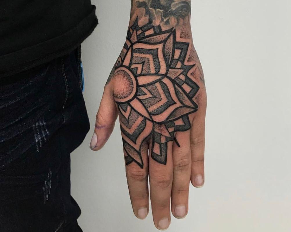 Mandala Hand Tattoos - wide 8