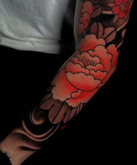 Tattoos - Japanese Flower - 144856